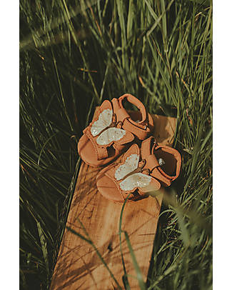 Donsje Tuti Sky Nubuck Leather Baby Sandal - Papillon - Elegant and High Quality! Sandals