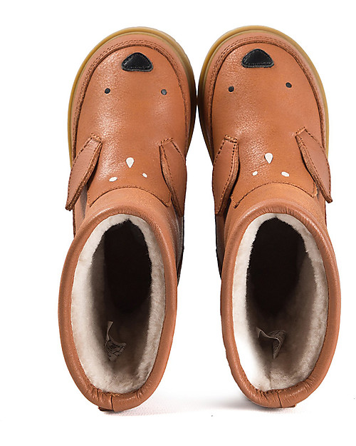 Donsje Wadudu Classic Leather Booties - Deer - Wool Lining Shoes