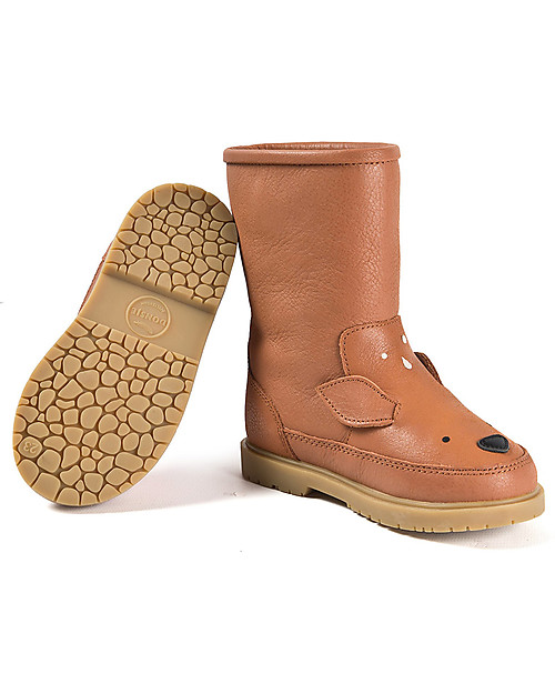 Donsje Wadudu Classic Leather Booties - Deer - Wool Lining Shoes