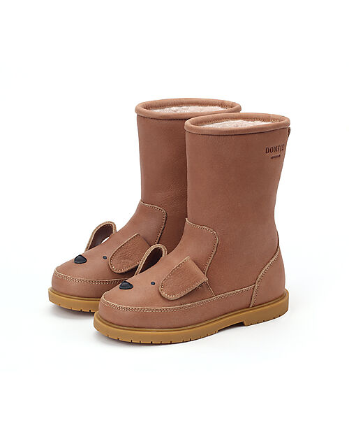 Donsje Wadudu Classic Leather Boots - Dog - Wool Lining Shoes