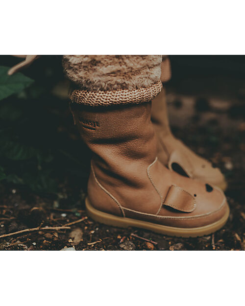 Donsje Wadudu Classic Leather Boots - Dog - Wool Lining Shoes