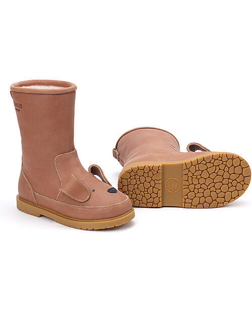 Donsje Wadudu Classic Leather Boots - Dog - Wool Lining Shoes