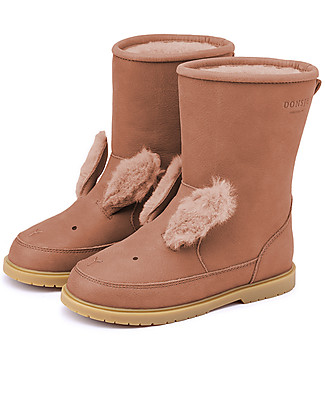 Donsje Wadudu Exclusive Leather Booties - Winter Bunny - Wool Lining Shoes