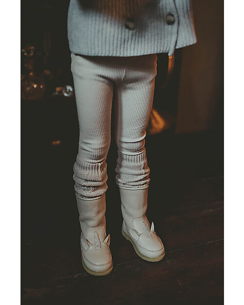 Donsje Wadudu Special Leather Boots - Unicorn - Wool Lining Shoes