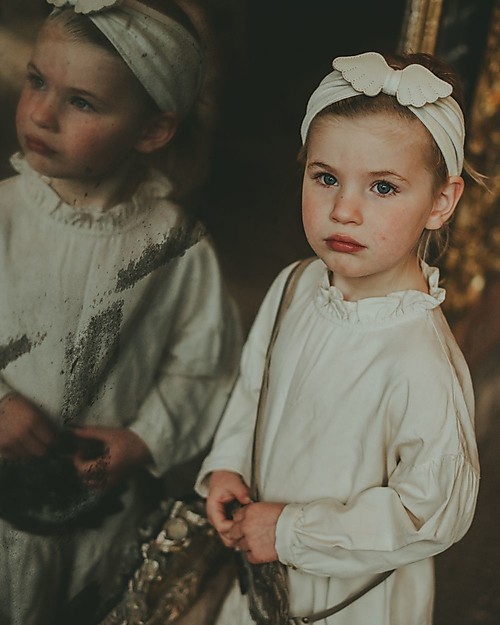 Donsje Wobi Headband - Off White with Wings Hair Accessories