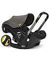 Doona Doona+ Car Seat 0+ with Wheels 2-in-1, Grey Hound - Also approved as a stroller! Car Seats Group 0+/1
