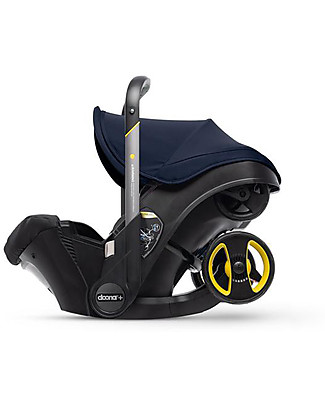 Doona Doona+ Car Seat 0+ with Wheels 2-in-1, Royal Blue - Also approved as a stroller! Car Seats Group 0+/1