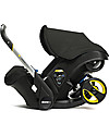 Doona Doona+ Car Seat with Wheels 2-in-1, Black - Also approved as a stroller! Car Seats Group 0+/1