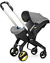 Doona Doona+ Car Seat with Wheels 2-in-1, Grey - Also approved as a stroller! Car Seats Group 0+/1