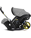 Doona Doona+ Car Seat with Wheels 2-in-1, Grey - Also approved as a stroller! Car Seats Group 0+/1