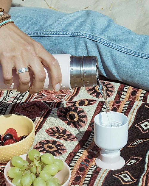 Dopper Dopper Insulated Bottle in Stainless Steel, Steamy Pink - 580 ml - BPA and phthalates free! Thermos Bottles