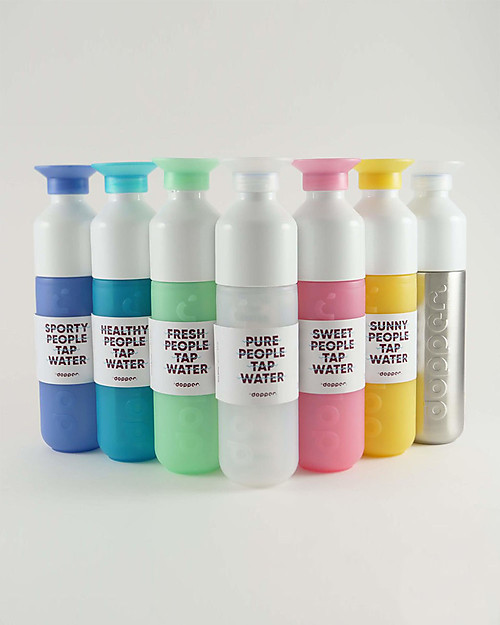 Dopper Dopper Original Bottle, Pacific Blue - 450 ml - BPA and phthalates free! Non-Thermal Water Bottles