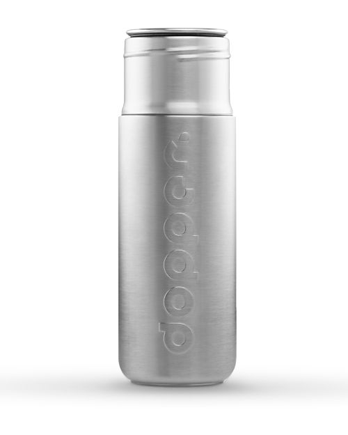 Dopper Dopper Stainless Steel Water Bottle - 1.1 L - Steel Collection - BPA and Phthalate Free! Non-Thermal Water Bottles