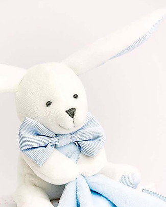 Doudou et Compagnie Doudou Baby Comforter - Blue Rabbit - 10 cm Soft Toys