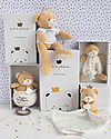 Doudou et Compagnie Doudou Baby Comforter - Little King Bear - 10 cm Doudou & Comforters