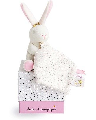 Doudou et Compagnie Doudou Baby Comforter - Star Rabbit - 10 cm Doudou & Comforters