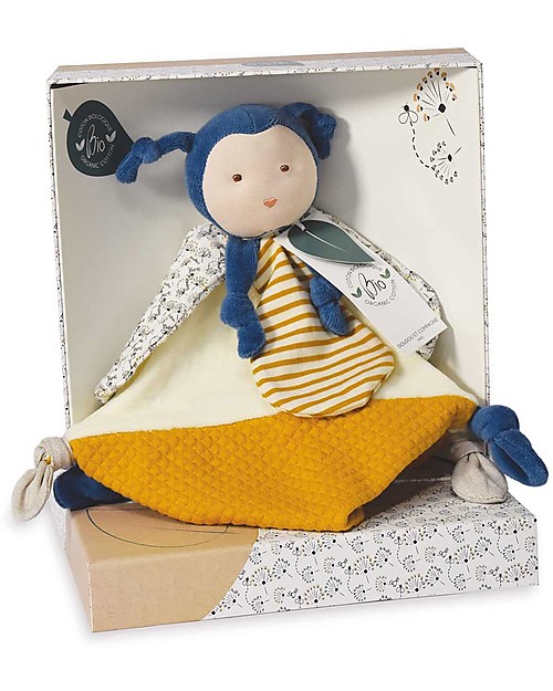 Doudou et Compagnie Doudou Pollen Ape Bio - 25 cm Doudou & Comforters
