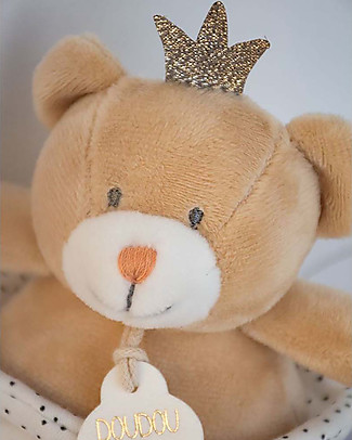 Doudou et Compagnie Little King Bear Musical Pull Toy - 14 cm Music boxes