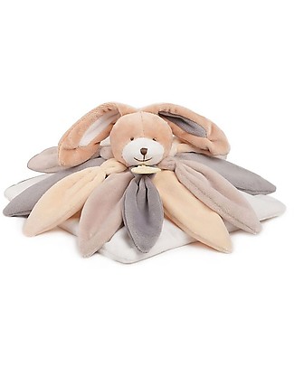 Doudou et Compagnie OUTLET Doudou Baby Comforter - Taupe Rabbit - 28 cm - Showroom Sample Doudou & Comforters