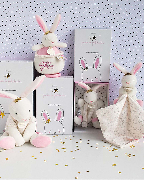 Doudou et Compagnie Star Rabbit Musical Pull Toy - 14 cm Music boxes