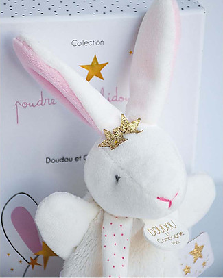 Doudou et Compagnie Star Rabbit with Dummy Clip - 15 cm Doudou & Comforters