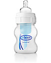 Dr. Brown's Vented Feeding Bottle Natural Flow Wide Neck, 120 ml - Prevents colic symptoms Baby Bottles