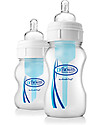 Dr. Brown's Vented Feeding Bottle Natural Flow Wide Neck, 120 ml - Prevents colic symptoms Baby Bottles