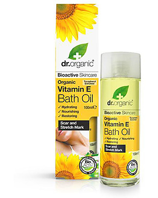Dr.Organic Vitamin E Bath Oil, 100 ml - Hydrate and Nourish skin Body Lotions And Oils