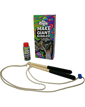 Dr Zigs My First Giant Bubble Kit, Wand and Rope included - Over 1000 Giant Bubbles! Outdoor Games & Toys