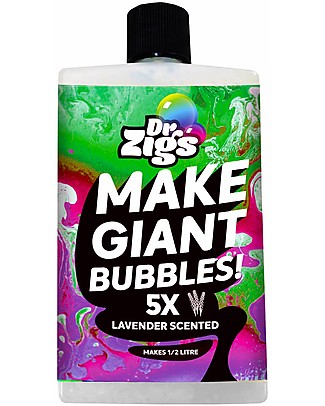 Dr Zigs Set of 5 Concentrated Mixes - For Scented Soap Bubbles - Summer Fragrance! - 3 x 100 ml Outdoor Games & Toys