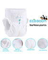 Eco Boom Bamboo Biodegradable Training Diaper - Size M 6-10kg - Pack of 80 Pieces Eco Nappies
