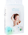 Eco Boom Biodegradable Bamboo Diaper - Size XL 12kg+ - Large Pack 62 Pieces Eco Nappies