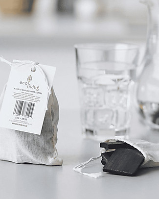 EcoLiving Bamboo Charcoal Water Filters - Pack of 4 Kitchen accessories
