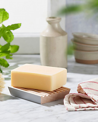 EcoLiving Natural Wooden Soap Dish - FSC certified Home Cleaning
