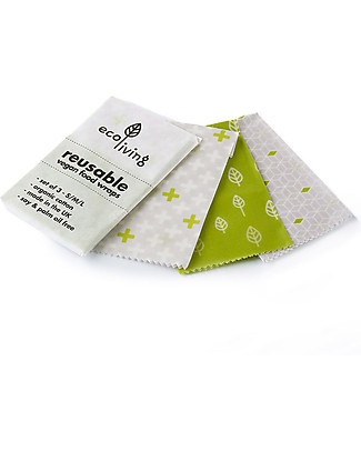 EcoLiving Vegan Food Wraps - A set of 3 Home Cleaning