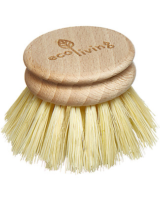 EcoLiving Wooden Dish Head for ecoLiving Brush - Biodegradable and Vegan! Home Cleaning