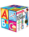 eeBoo Alphabet and Numbers Tower - 10 blocks to nest, stack and tumble down! Art & Craft Kits