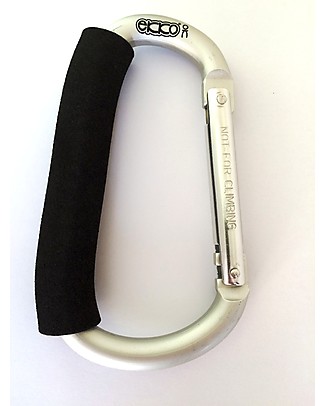 Ekko Momkey, Universal Hook, Silver - Ideal for strollers! Stroller Accessories