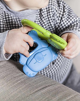 eKoala eKolly - Blue Teether - Natural Bioplastic, 100% Biodegradable, Made in Italy Dummies & Soothers