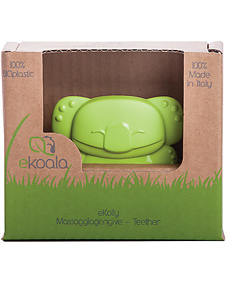 eKoala eKolly - Green Teether - Natural Bioplastic, 100% Biodegradable, Made in Italy Teethers
