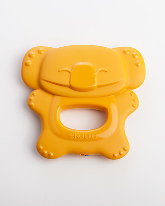 eKoala eKolly - Orange Teether - Natural Bioplastic, 100% Biodegradable, Made in Italy Dummies & Soothers