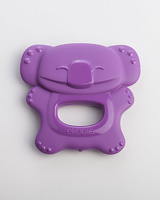 eKoala eKolly - Purple Teether - Natural Bioplastic, 100% Biodegradable, Made in Italy Teethers
