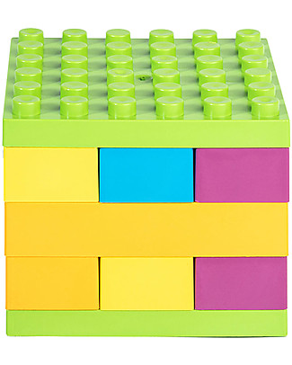 eKoala Ekubo - Bioplastic Building Blocks - 19 pieces Wooden Blocks and Construction Sets