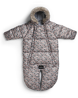 Elodie Details Baby Overall with Hood - Petite Botanique - Lined with Double Zip Opening Snowsuits