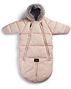 Elodie Details Baby Overall with Hood, Powder Pink - Lined with Double Zip Opening Coats