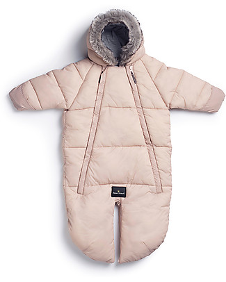 Elodie Details Baby Overall with Hood, Powder Pink - Lined with Double Zip Opening Coats