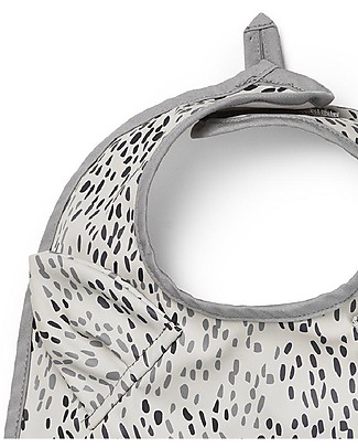 Elodie Details Waterproof Bib with Pocket - Dots of Fauna - Velcro closing Snap Bibs