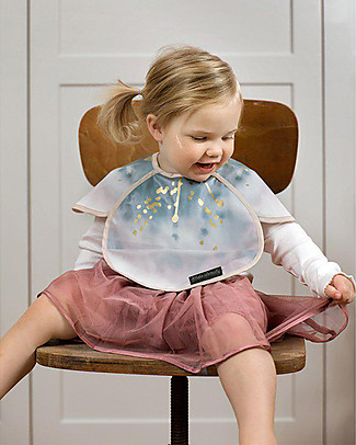 Elodie Details Waterproof Bib with Pocket, Embedding Bloom - Velcro closing Waterproof Bibs