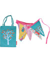 Engel Bibi Mini Bunting + matching bag - 100% Cotton (3.5 meters long) Wall Decorations