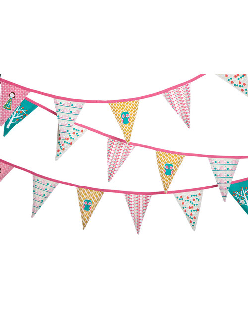 Engel Bibi Mini Bunting + matching bag - 100% Cotton (3.5 meters long) Wall Decorations